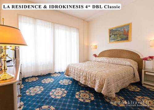 Viešbutis La Residence & Idrokinesis 4*, Abano terme. Apgyvendinimas. Dvivietis kambarys