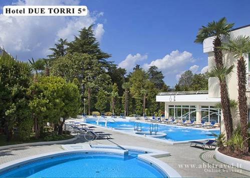 Viešbutis Due Torri 5*, Abano Terme. Poilsis ir spa 5* viešbutyje