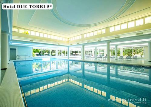 Viešbutis Due Torri 5*, Abano Terme. Spa poilsis ir baseinai