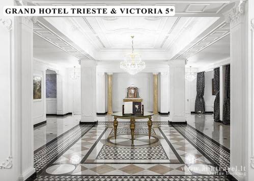 Sanatorija Grand Hotel Trieste & Victoria 5*, Abano Terme. Gydomosios procedūros prabangiame white spa centre