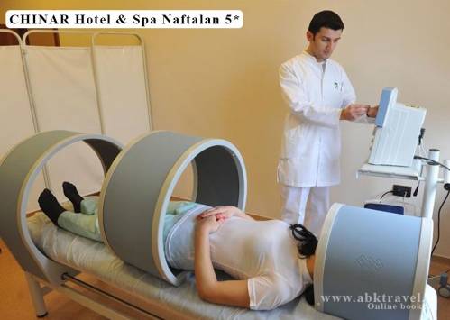 Sanatorija Chinar Hotel & SPA Naftalan 5*, Naftalanas. Gydomosios procedūros