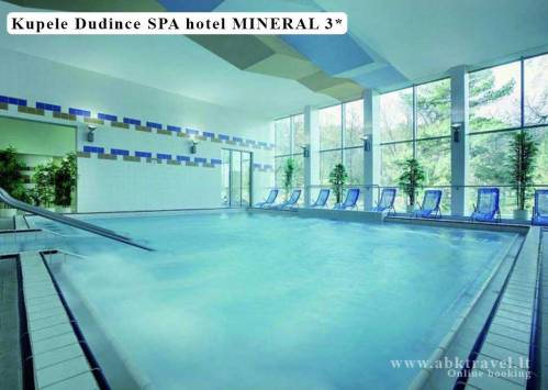Kupele Dudince SPA viešbutis Mineral 3*, vidaus baseinas ir pirčių zona