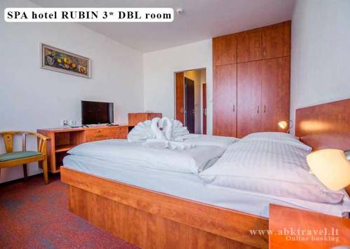 Kupele Dudince SPA viešbutis Rubin 3*. Apgyvendinimas dviviečiame kambaryje