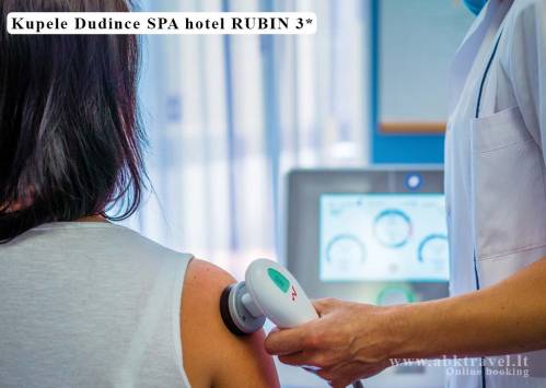 Kupele Dudince SPA viešbutis Rubin 3*. Gydomosios procedūros sveikatingumo centre WELLNEA