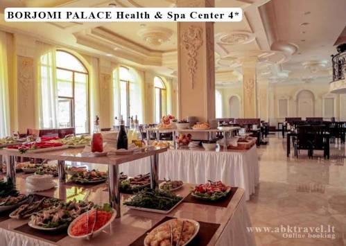 Borjomi Palace Health & Spa Center 4*, Boržomi. Maitinimas sanatorijoje