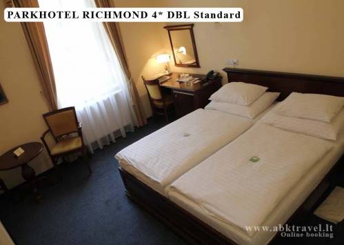 Parkhotel Richmond 4*. Apgyvendinimas. Dvivietis kambarys Standard